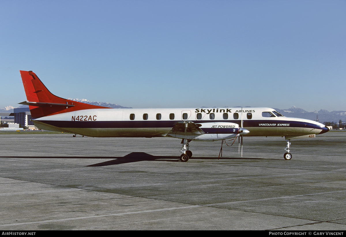 Aircraft Photo of N422AC | Fairchild Swearingen SA-227AC Metro III | Skylink Airlines | AirHistory.net #844298