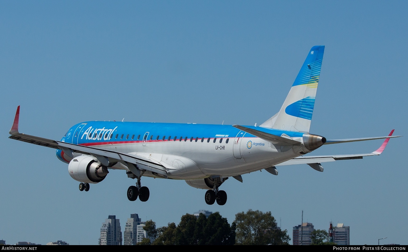 Aircraft Photo of LV-CHR | Embraer 190AR (ERJ-190-100IGW) | Austral Líneas Aéreas | AirHistory.net #844302