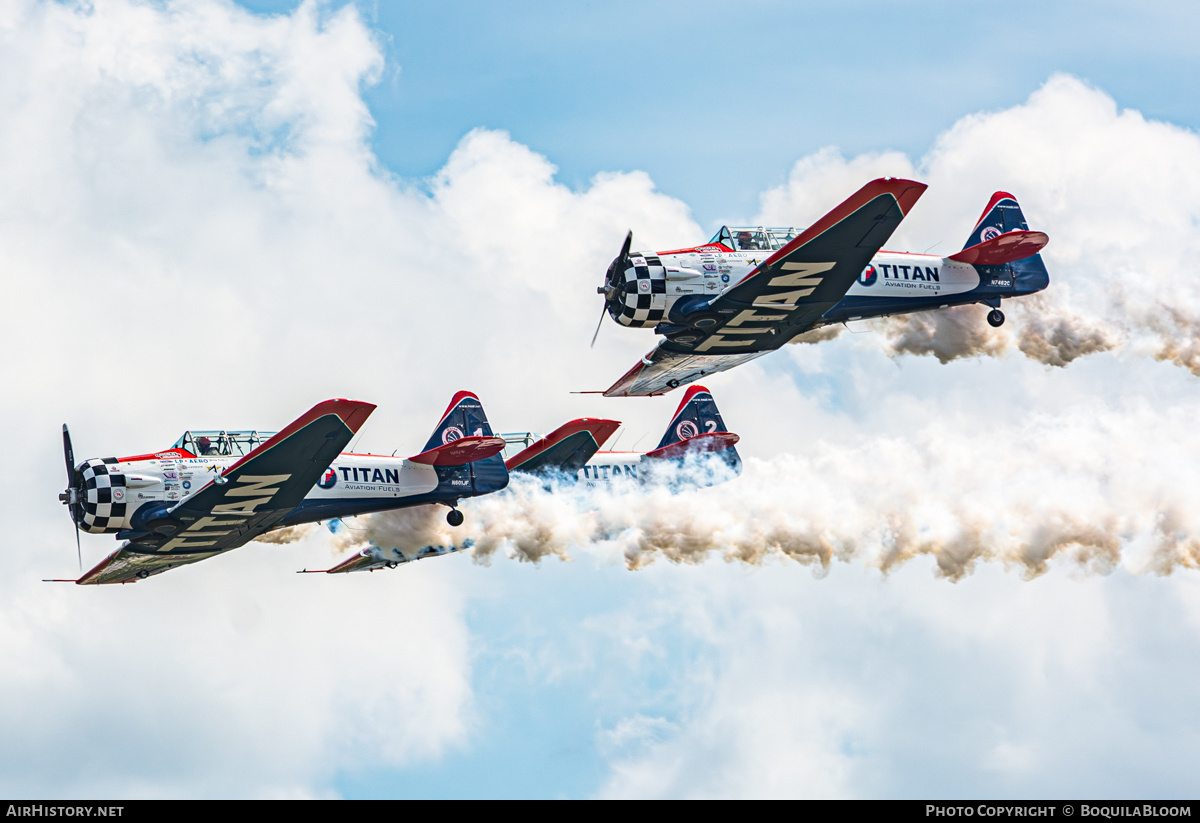 Aircraft Photo of N7462C | North American T-6G Texan | Titan Aerobatic Team | AirHistory.net #844310