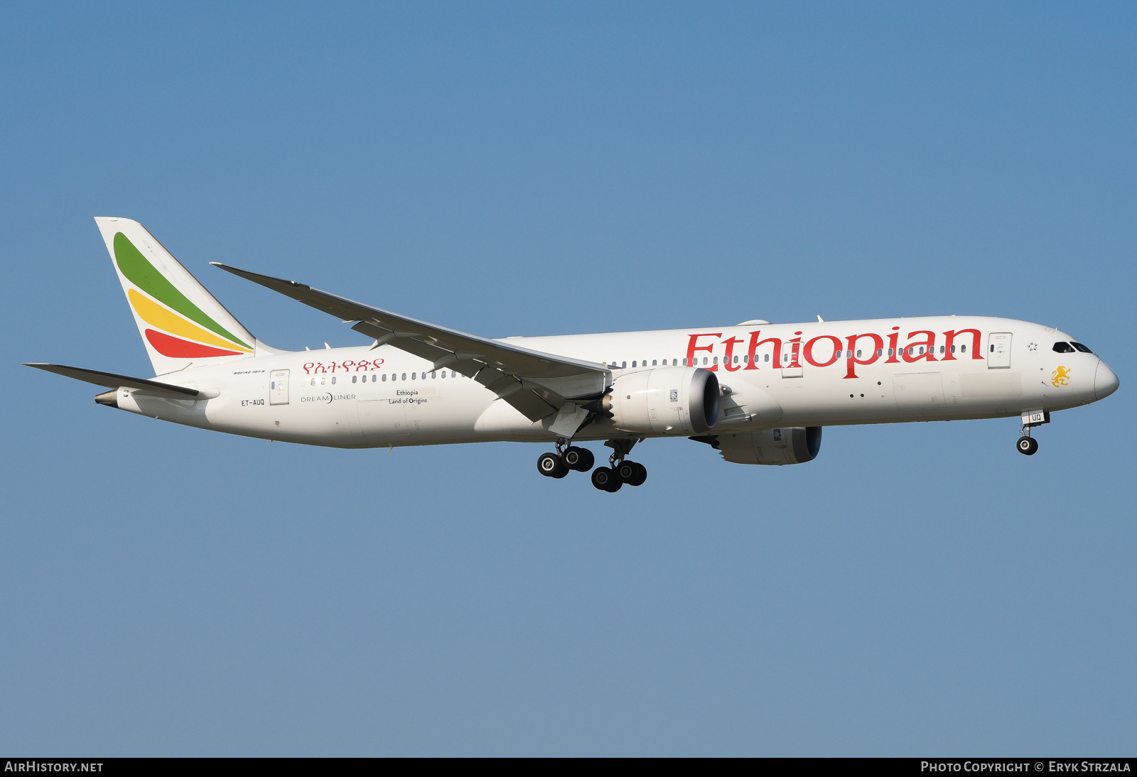 Aircraft Photo of ET-AUQ | Boeing 787-9 Dreamliner | Ethiopian Airlines | AirHistory.net #844329