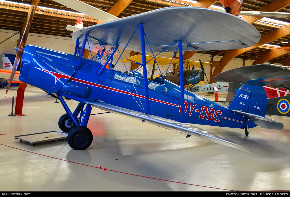 Aircraft Photo of OY-DBC | Stampe-Vertongen SV-4B | AirHistory.net #844348