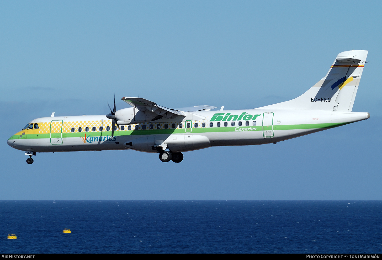 Aircraft Photo of EC-FKQ | ATR ATR-72-201 | Binter Canarias | AirHistory.net #844350