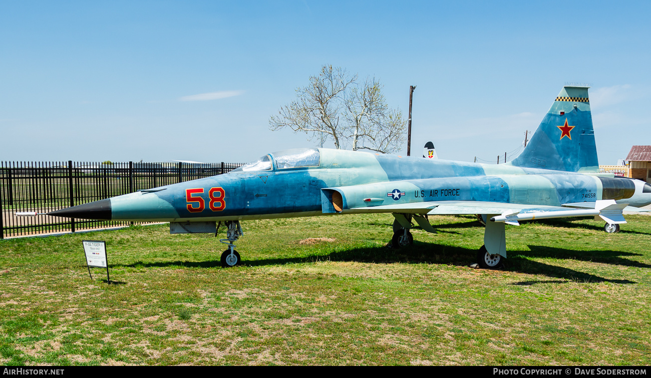 Aircraft Photo of 74-1558 | Northrop F-5E Tiger II | USA - Air Force | AirHistory.net #844390