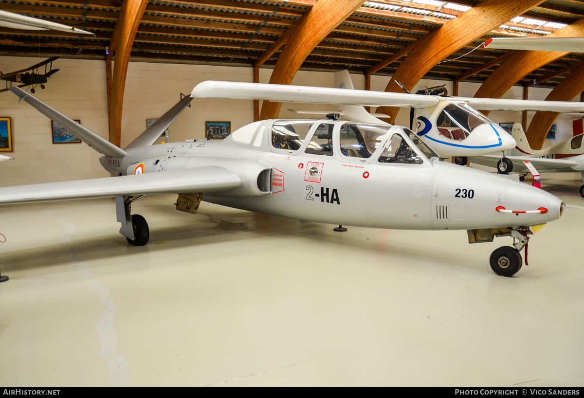 Aircraft Photo of OY-FGA / 230 | Fouga CM-170R Magister | France - Air Force | AirHistory.net #844408