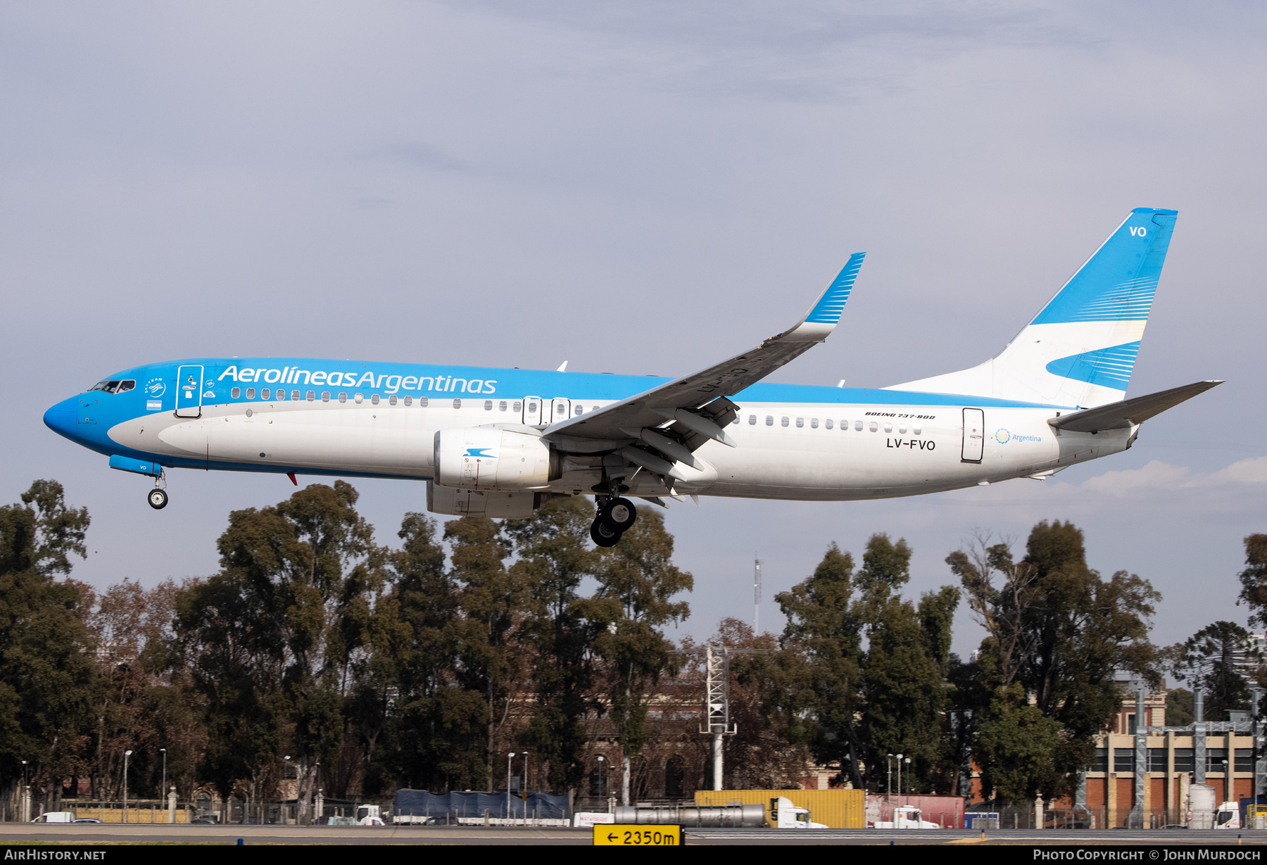 Aircraft Photo of LV-FVO | Boeing 737-8SH | Aerolíneas Argentinas | AirHistory.net #844426