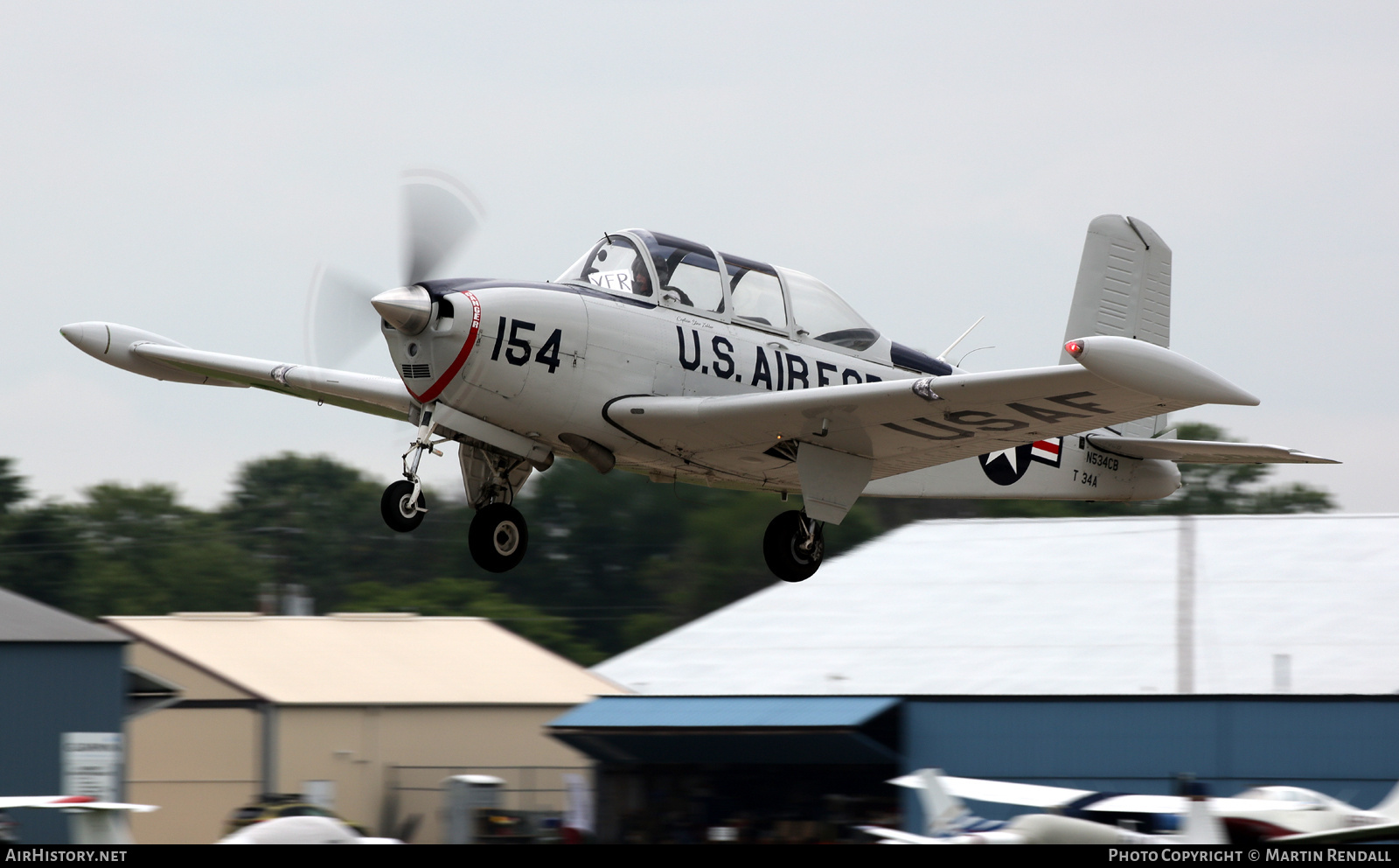 Aircraft Photo of N534CB / 4154 | Beech T-34A Mentor | USA - Air Force | AirHistory.net #844436