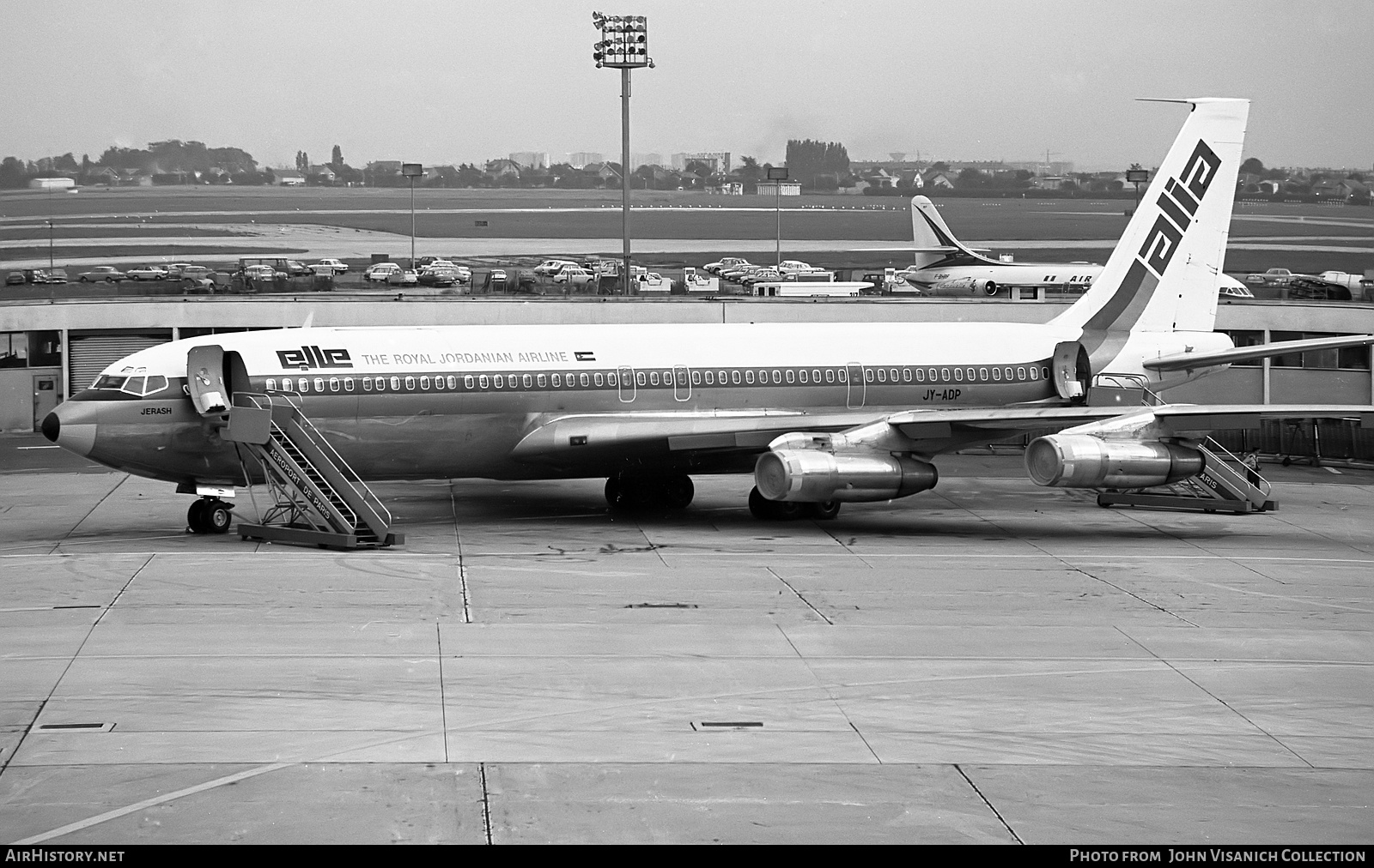 Aircraft Photo of JY-ADP | Boeing 707-3D3C | Alia - The Royal Jordanian Airline | AirHistory.net #844450