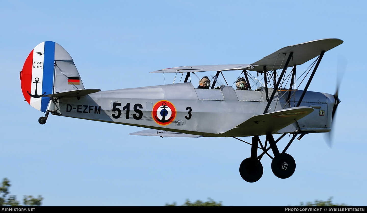 Aircraft Photo of D-EZFM / 1070 | Stampe SV-4B | France - Navy | AirHistory.net #844461