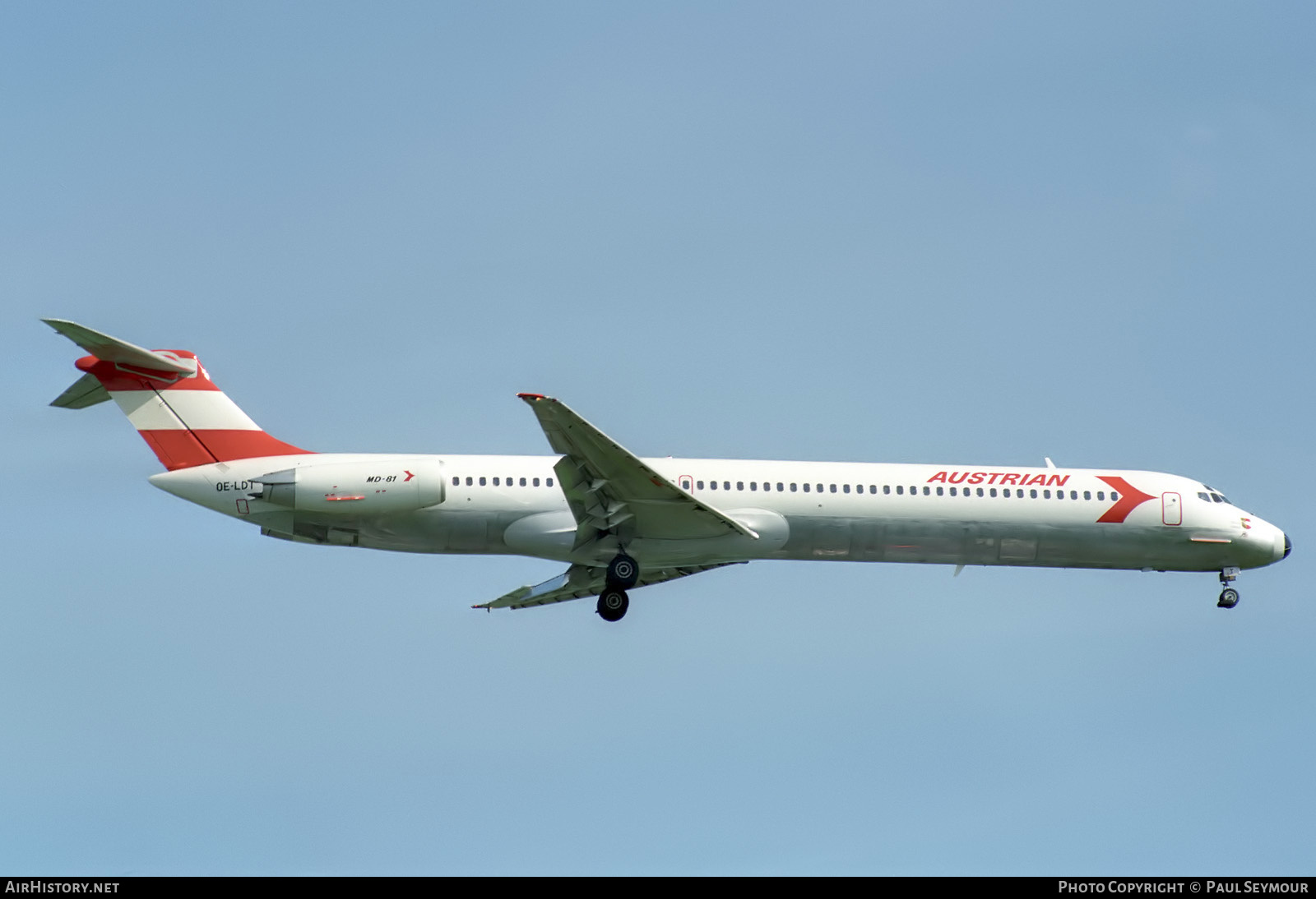 Aircraft Photo of OE-LDT | McDonnell Douglas MD-81 (DC-9-81) | Austrian Airlines | AirHistory.net #844491