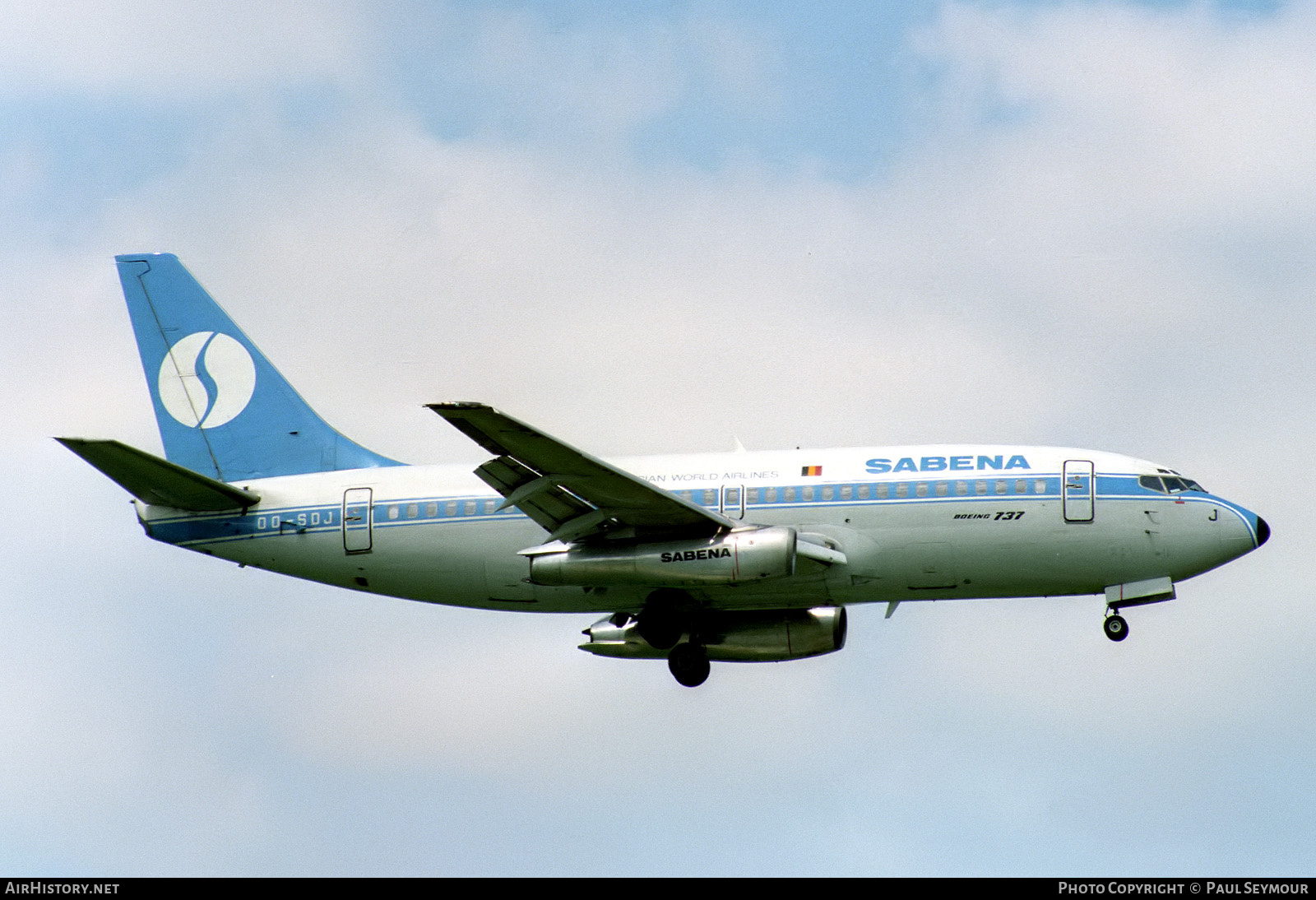 Aircraft Photo of OO-SDJ | Boeing 737-229C/Adv | Sabena | AirHistory.net #844502