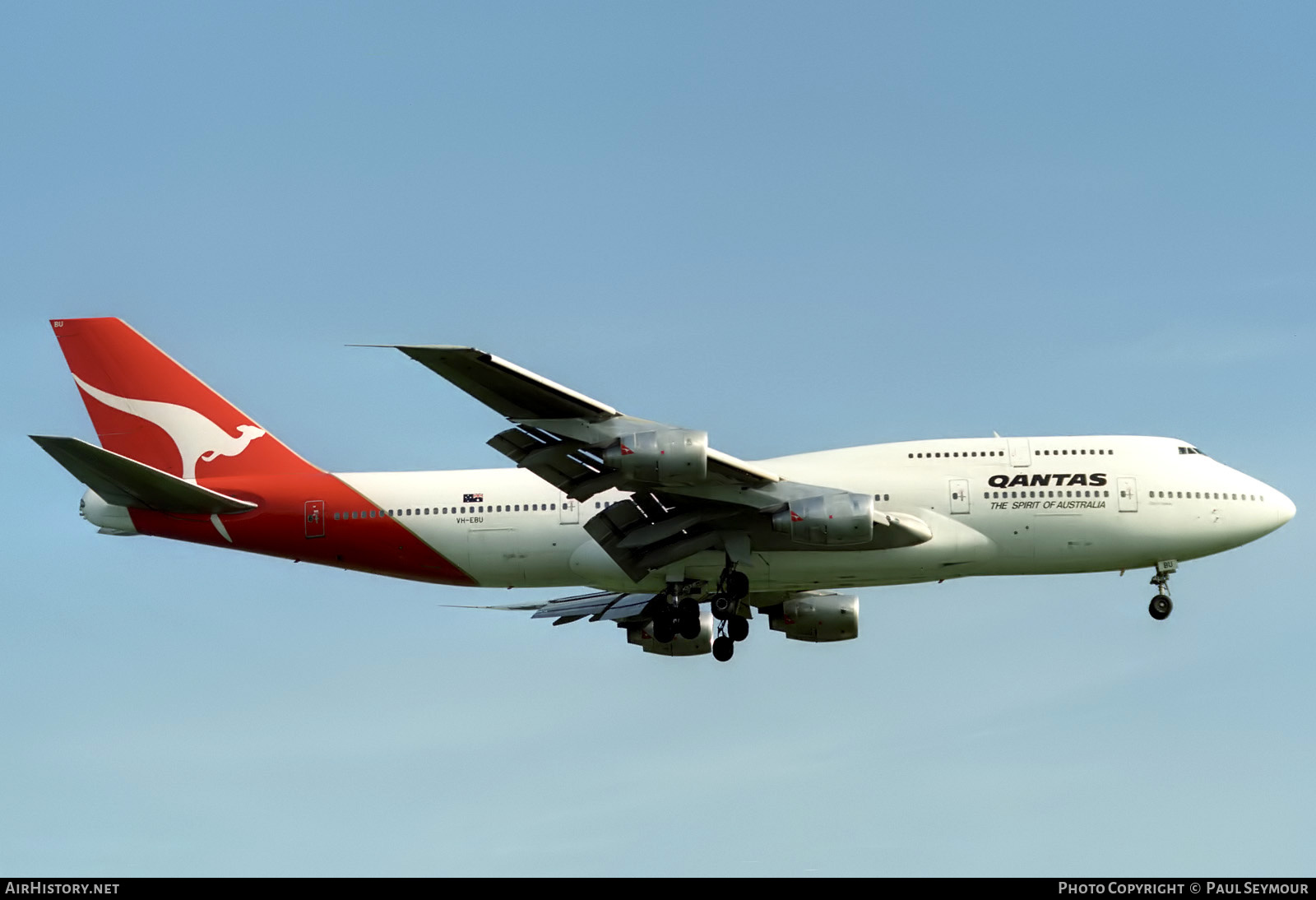 Aircraft Photo of VH-EBU | Boeing 747-338 | Qantas | AirHistory.net #844545