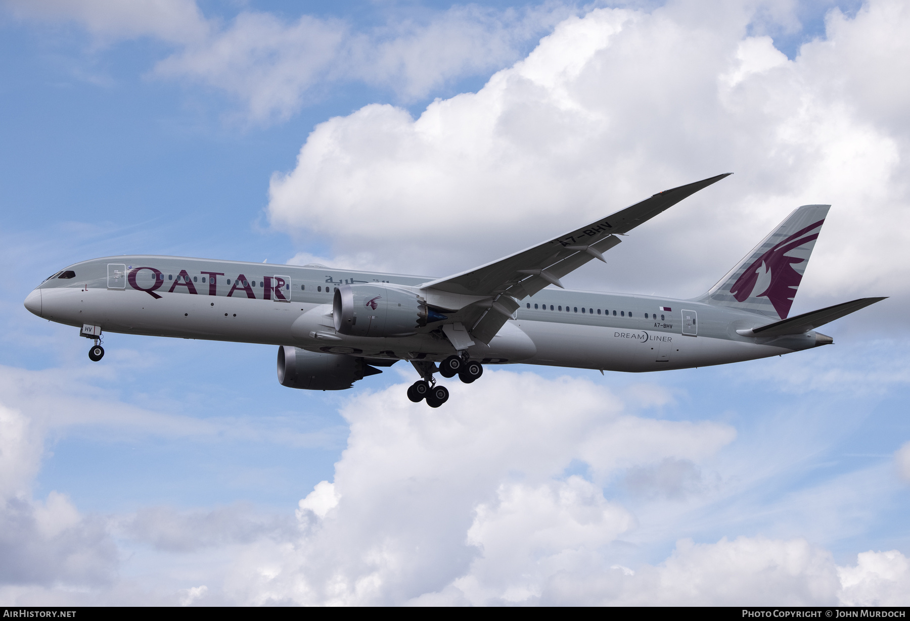 Aircraft Photo of A7-BHV | Boeing 787-9 Dreamliner | Qatar Airways | AirHistory.net #844547