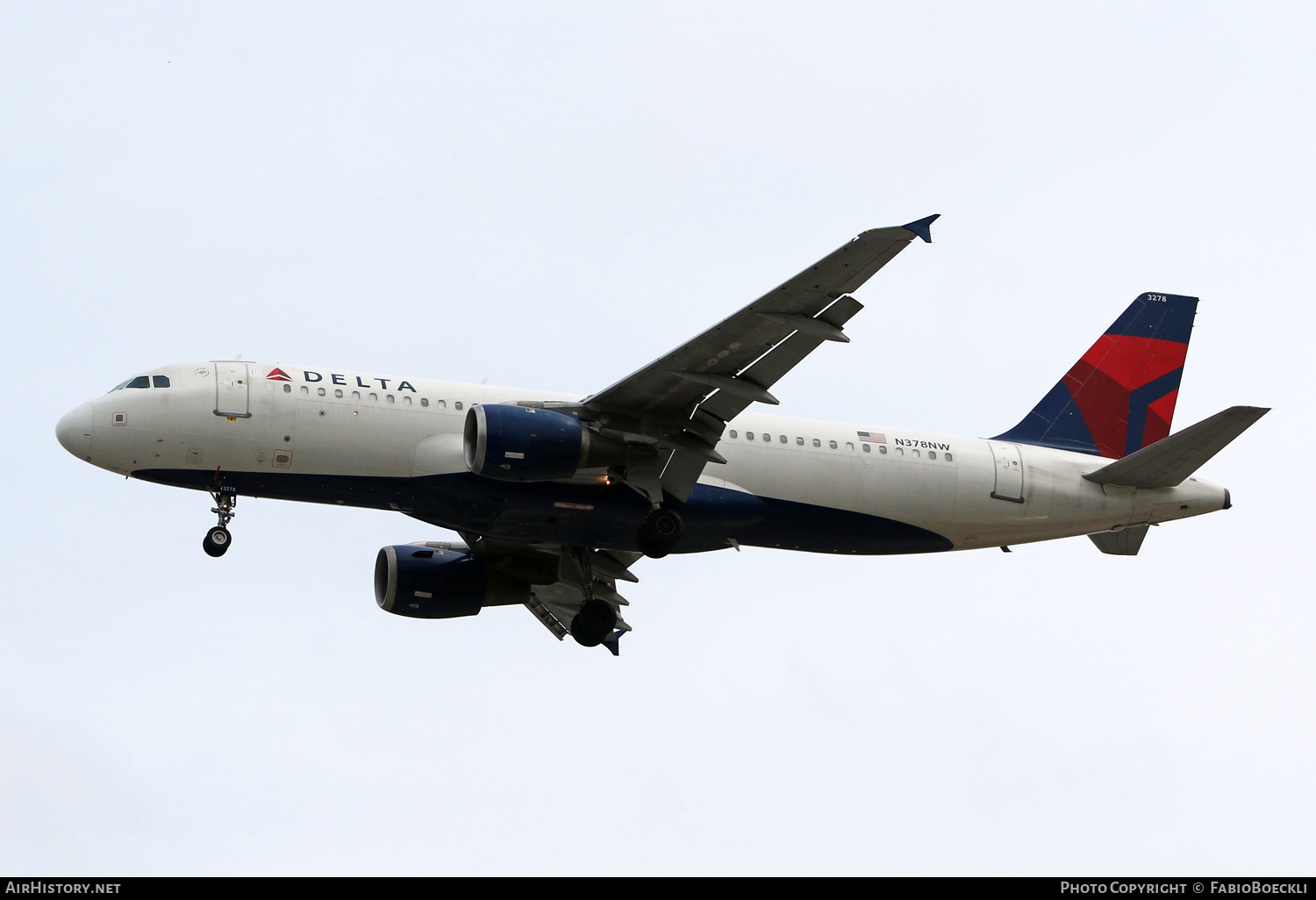Aircraft Photo of N378NW | Airbus A320-211 | Delta Air Lines | AirHistory.net #844562