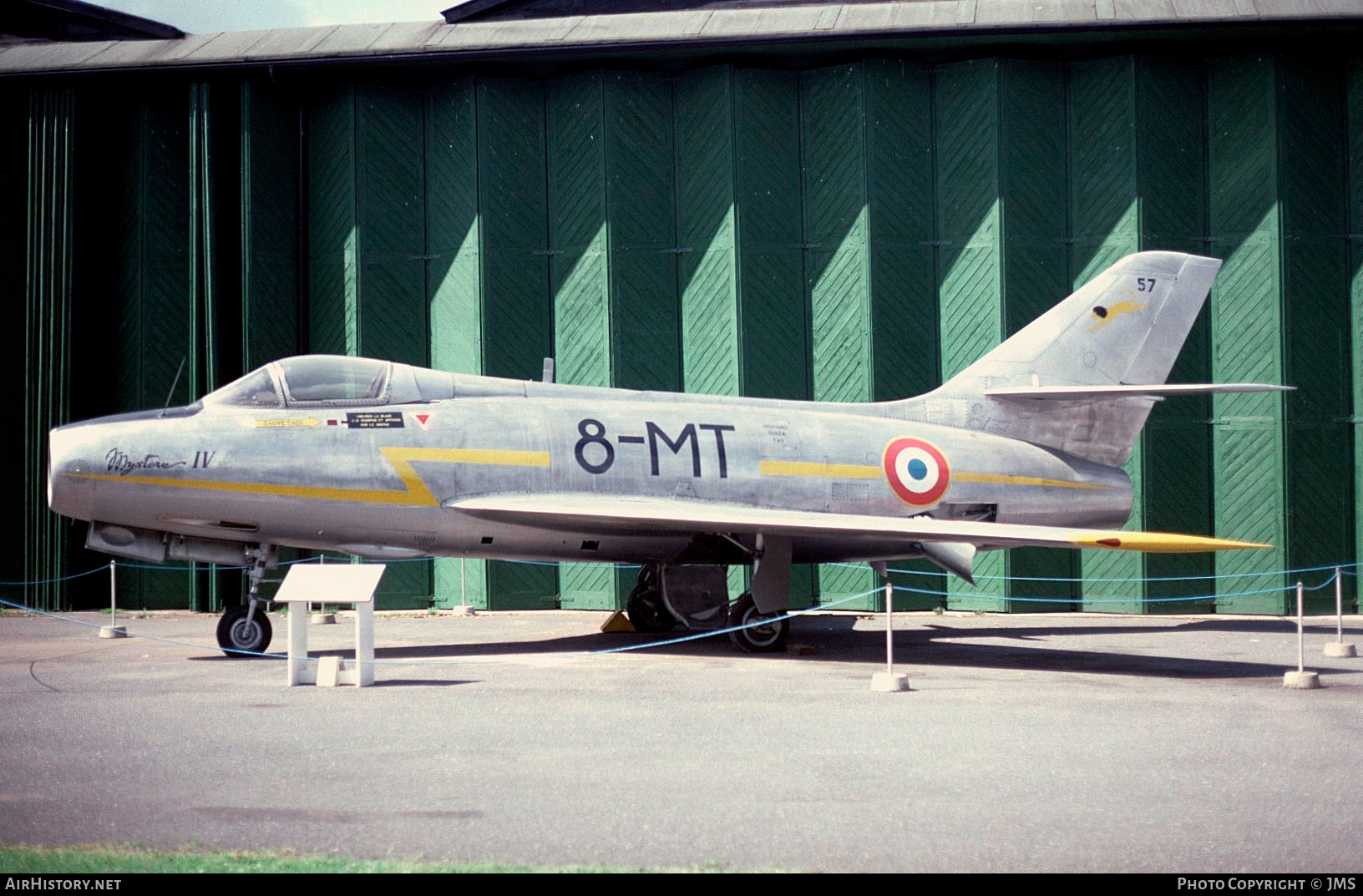 Aircraft Photo of 57 | Dassault MD-454 Mystere IVA | France - Air Force | AirHistory.net #844564