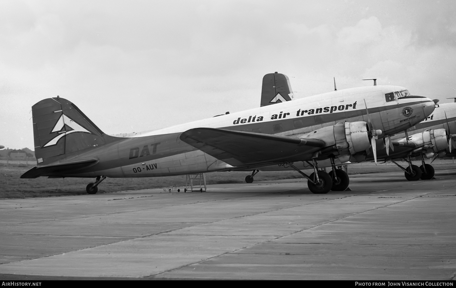 Aircraft Photo of OO-AUV | Douglas DC-3C | Delta Air Transport - DAT | AirHistory.net #844676