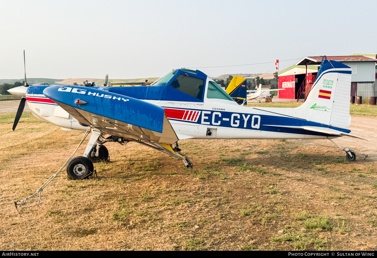 Aircraft Photo of EC-GYQ | Cessna T188C Ag Husky | AgricolAir | AirHistory.net #844692