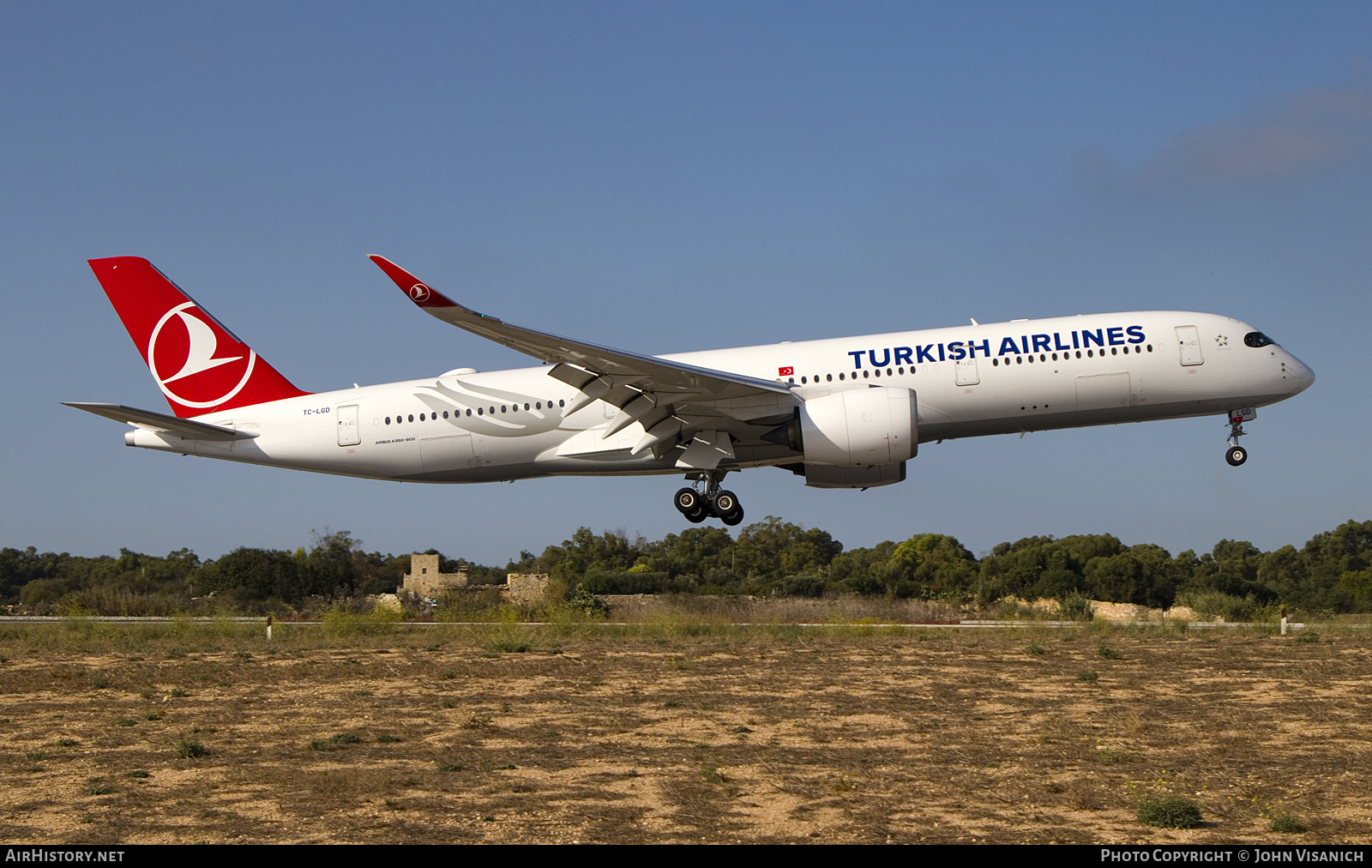 Aircraft Photo of TC-LGD | Airbus A350-941 | Turkish Airlines | AirHistory.net #844695