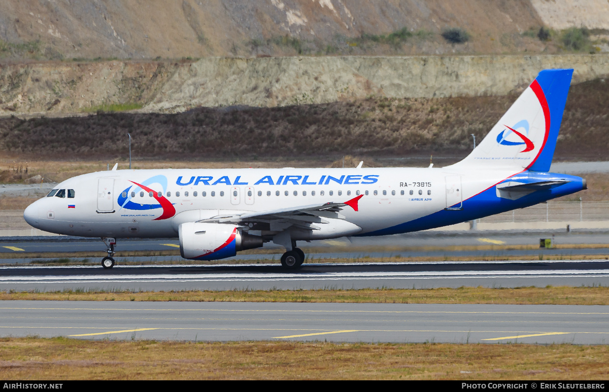 Aircraft Photo of RA-73815 | Airbus A319-112 | Ural Airlines | AirHistory.net #844751