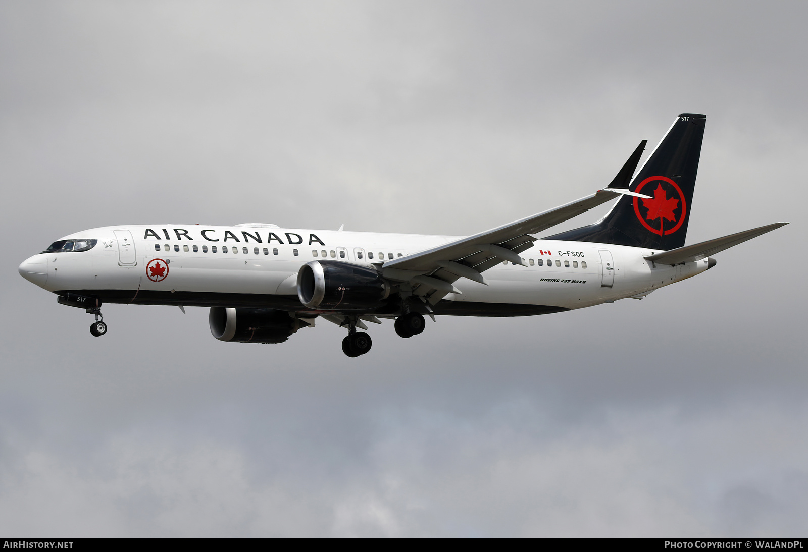 Aircraft Photo of C-FSOC | Boeing 737-8 Max 8 | Air Canada | AirHistory.net #844760