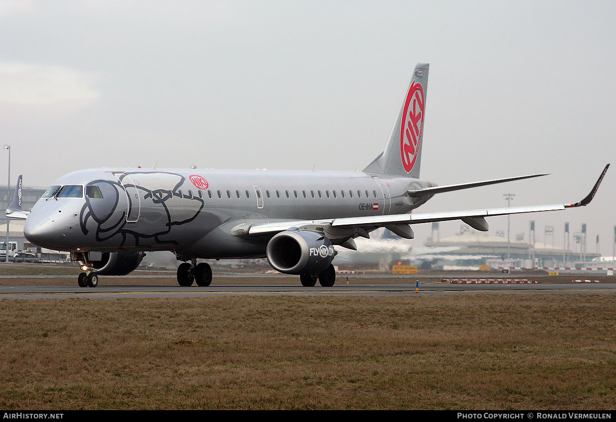 Aircraft Photo of OE-IHA | Embraer 190LR (ERJ-190-100LR) | Niki | AirHistory.net #844783