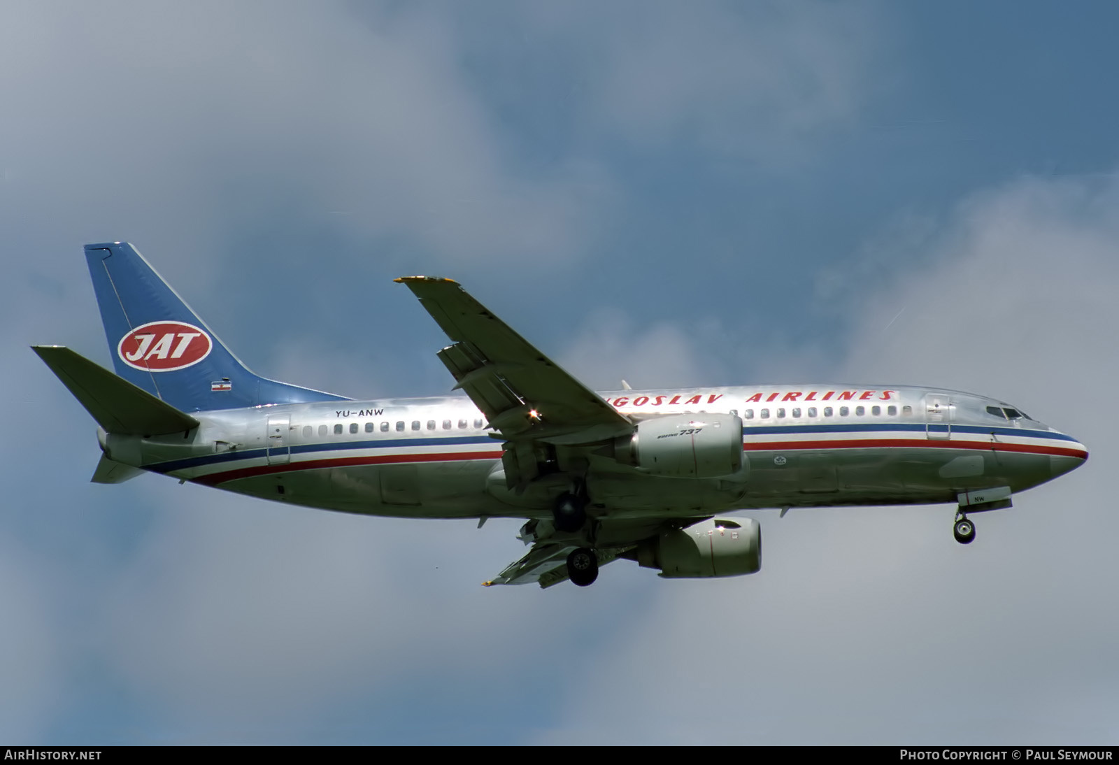 Aircraft Photo of YU-ANW | Boeing 737-3H9 | JAT Yugoslav Airlines - Jugoslovenski Aerotransport | AirHistory.net #844815