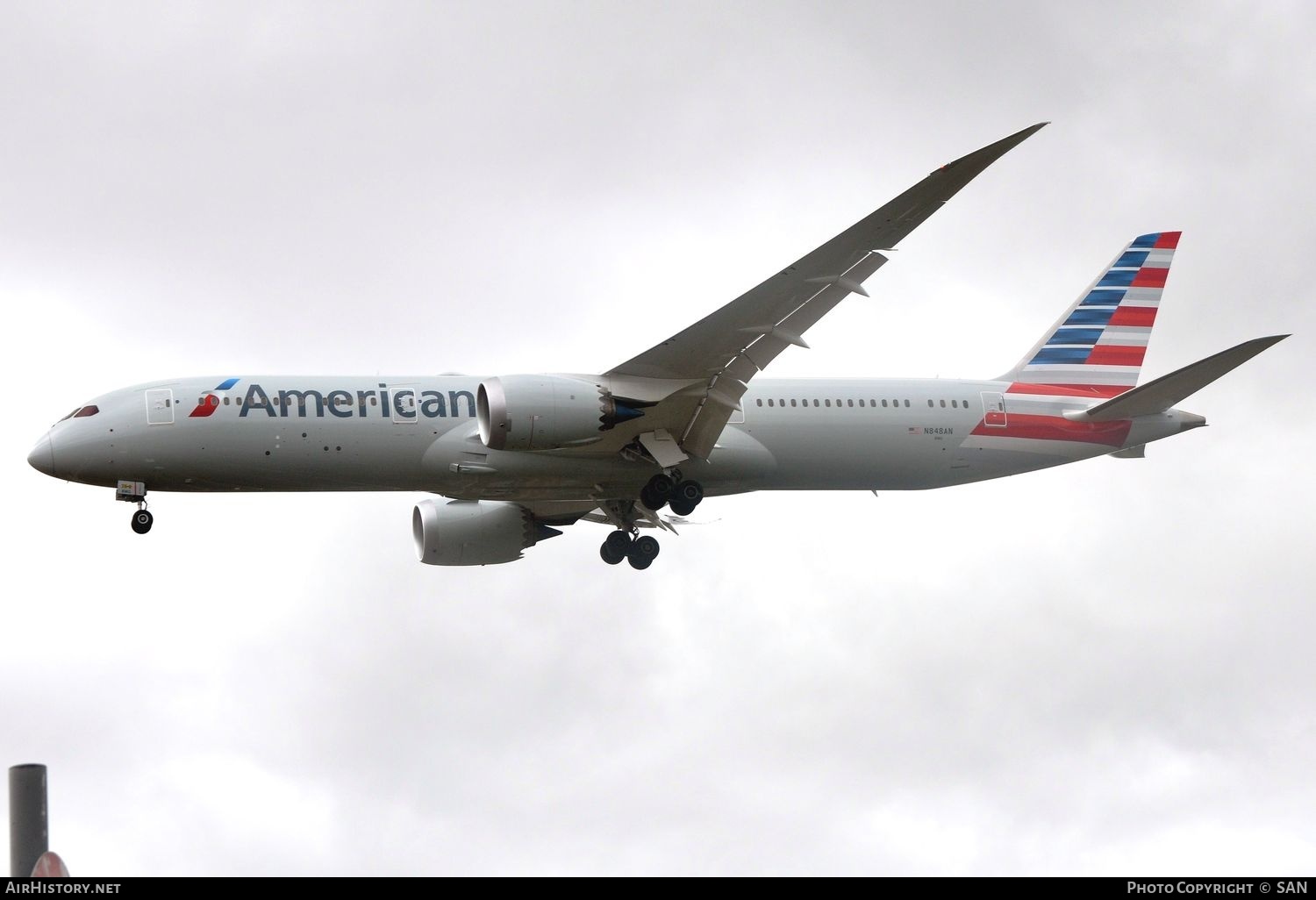 Aircraft Photo of N848AN | Boeing 787-9 Dreamliner | American Airlines | AirHistory.net #844816