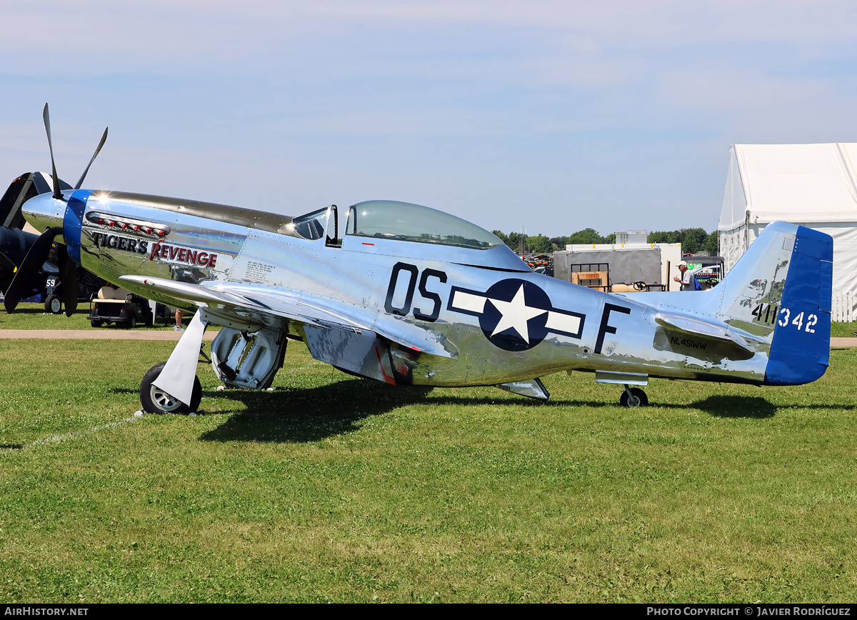 Aircraft Photo of N451WW / 411342 | North American P-51D Mustang | USA - Air Force | AirHistory.net #844828