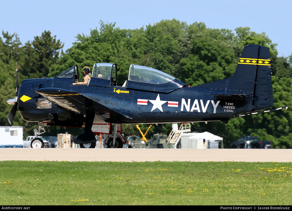 Aircraft Photo of C-GKOL / 146260 | North American T-28C Trojan | USA - Navy | AirHistory.net #844860