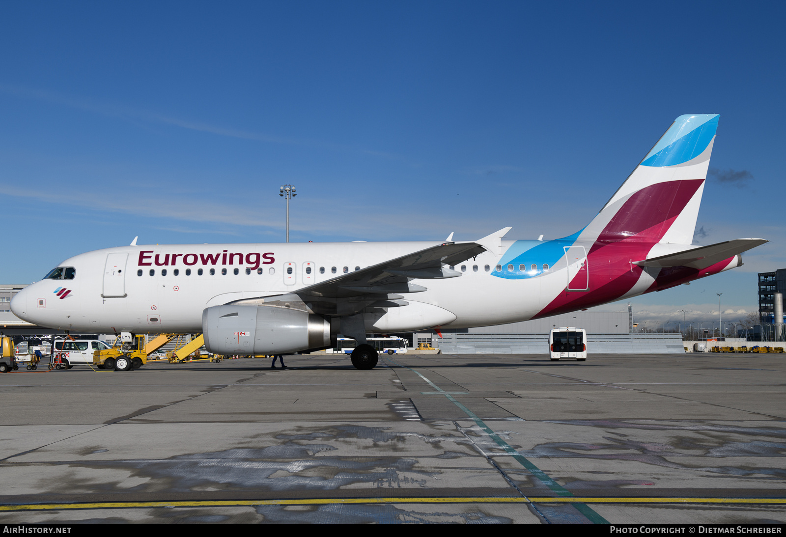 Aircraft Photo of OE-LYY | Airbus A319-132 | Eurowings | AirHistory.net #844913