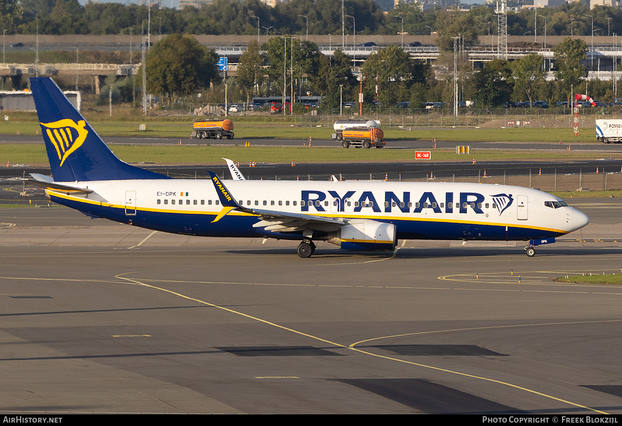 Aircraft Photo of EI-DPK | Boeing 737-8AS | Ryanair | AirHistory.net #844930