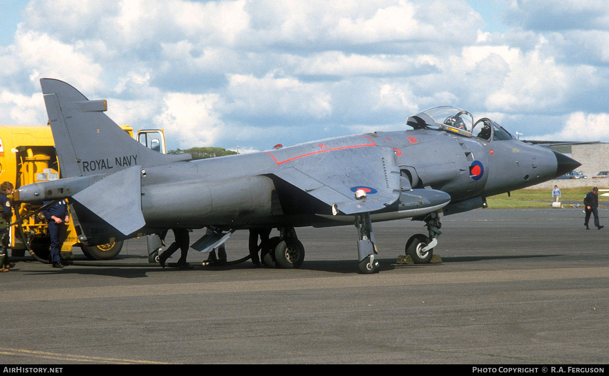 Aircraft Photo of ZA195 | British Aerospace Sea Harrier FRS1 | UK - Navy | AirHistory.net #844936