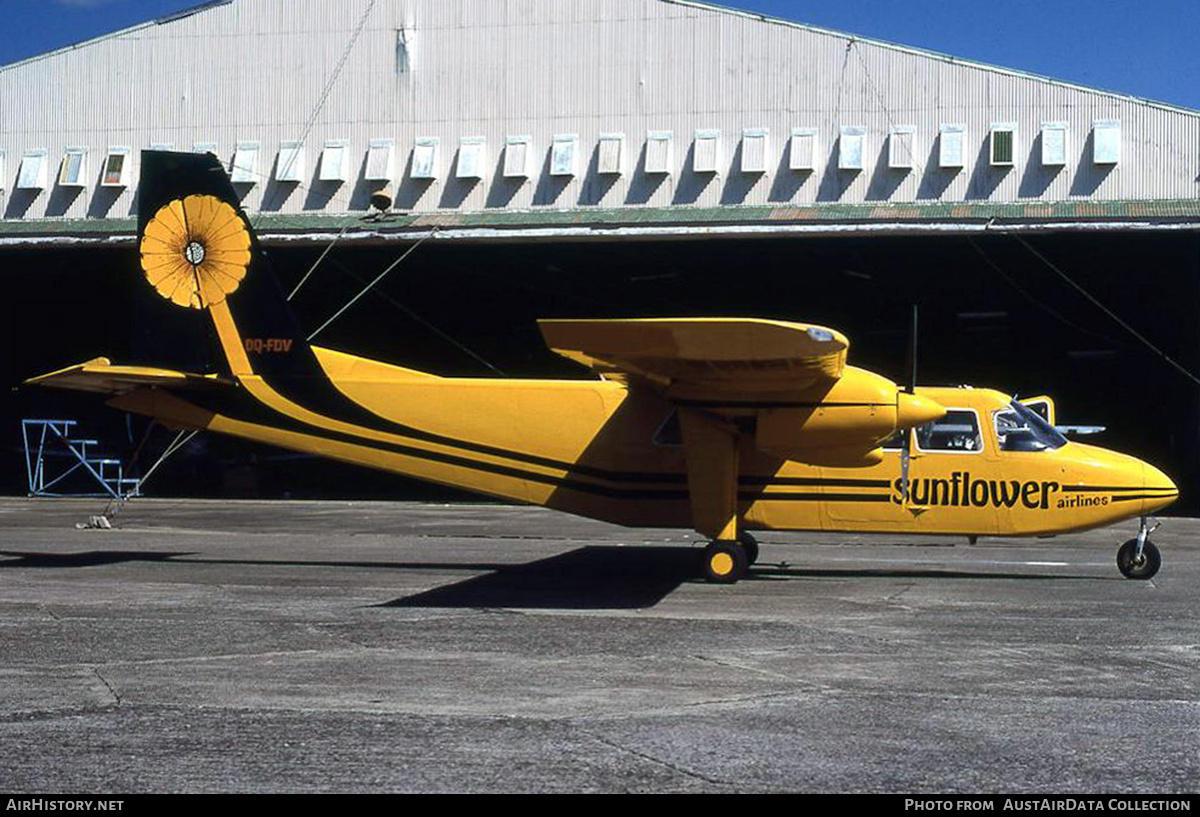 Aircraft Photo of DQ-FDV | Britten-Norman BN-2A-26 Islander | Sunflower Airlines | AirHistory.net #844994