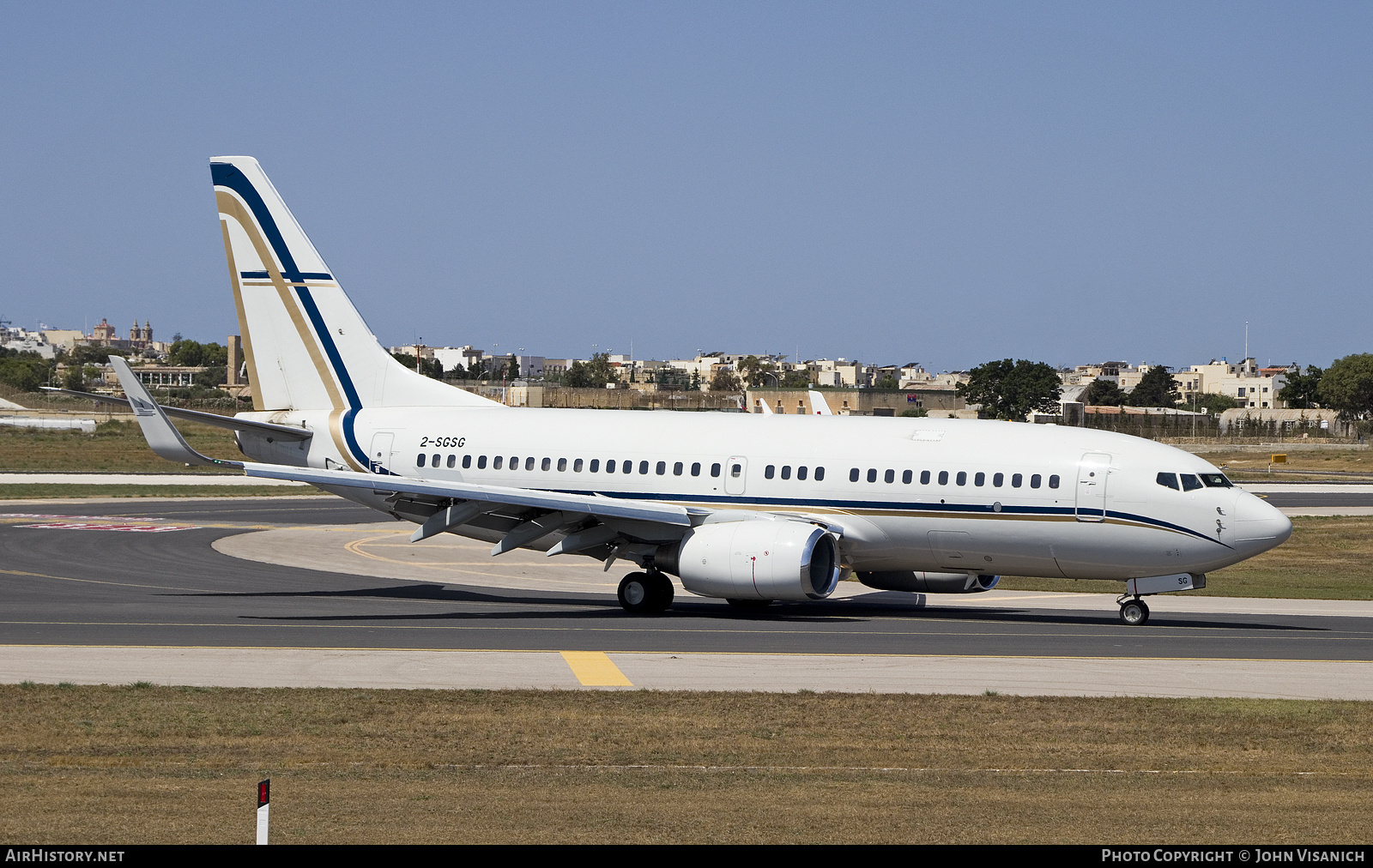 Aircraft Photo of 2-SGSG | Boeing 737-7H6 BBJ | AirHistory.net #845009