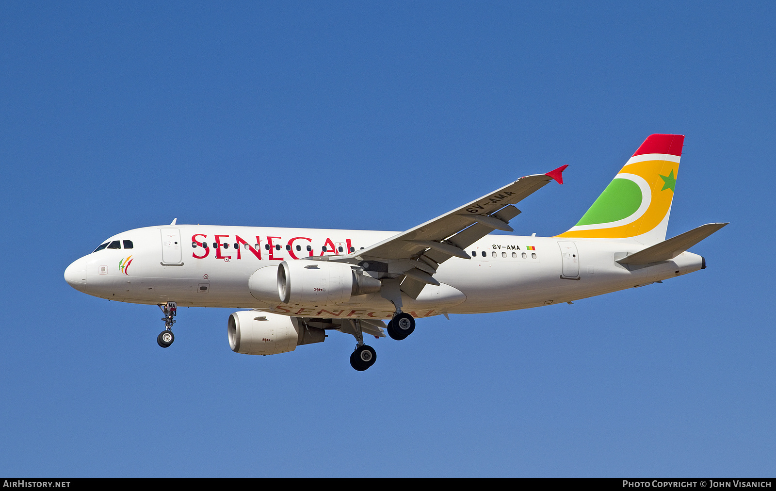 Aircraft Photo of 6V-AMA | Airbus A319-111 | Air Senegal | AirHistory.net #845043