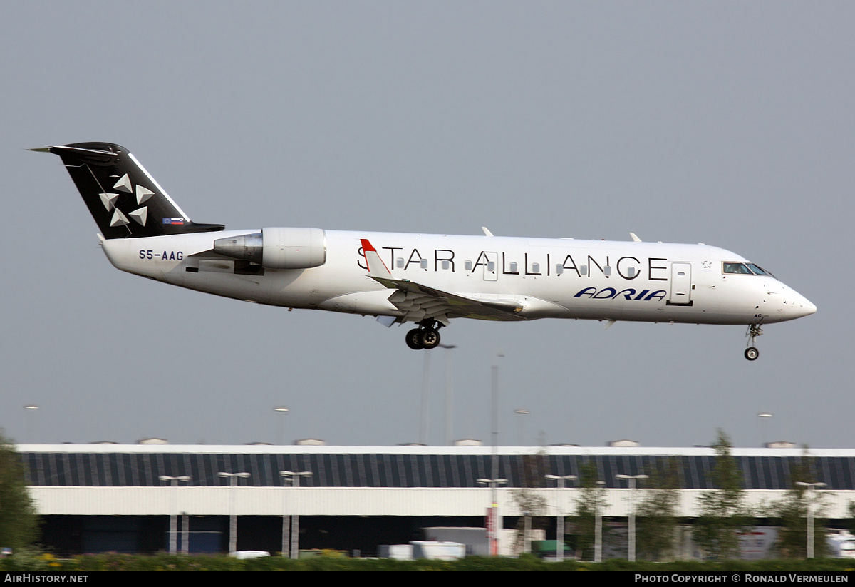Aircraft Photo of S5-AAG | Bombardier CRJ-200LR (CL-600-2B19) | Adria Airways | AirHistory.net #845067