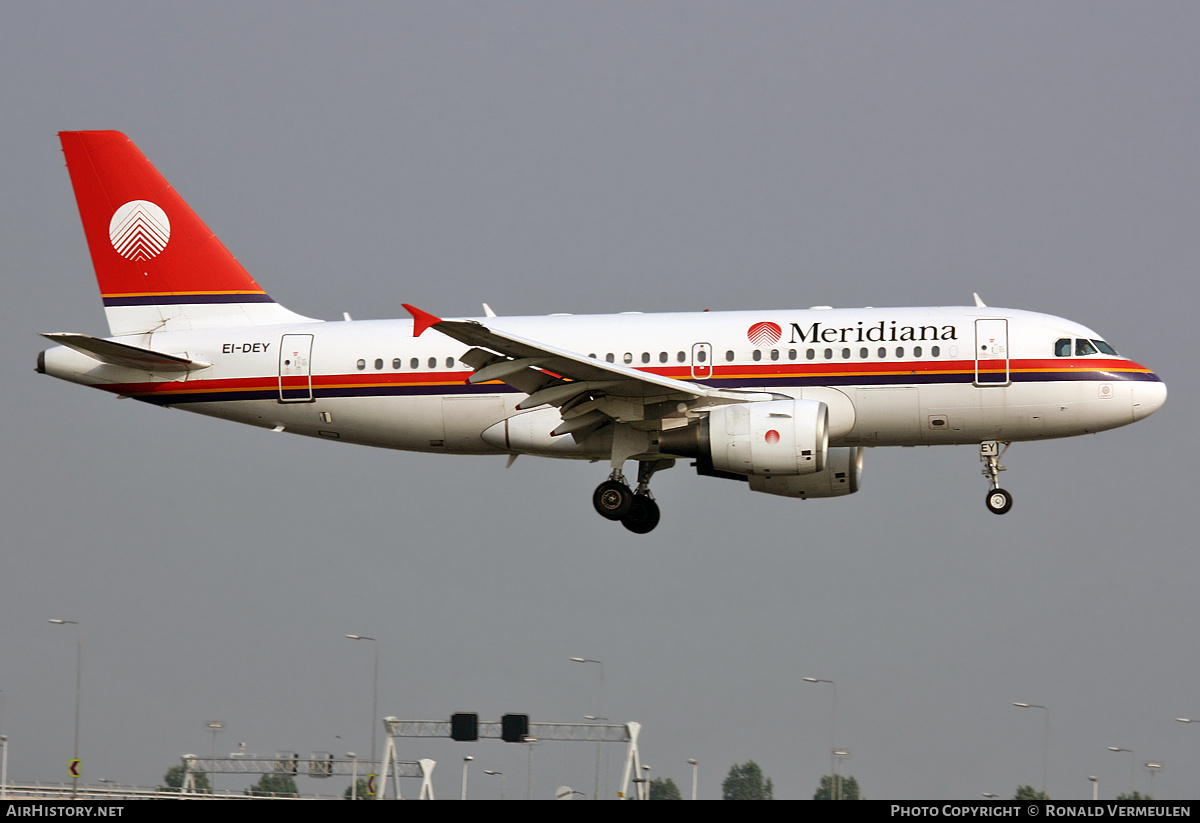 Aircraft Photo of EI-DEY | Airbus A319-112 | Meridiana | AirHistory.net #845068
