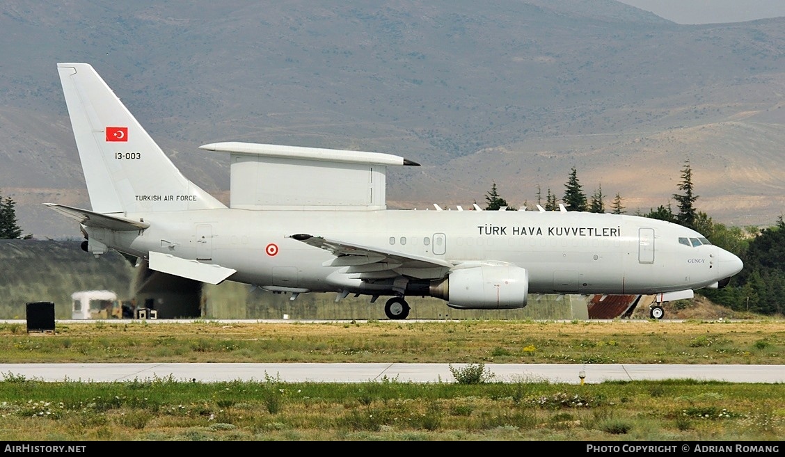 Aircraft Photo of 13-003 | Boeing E-7T Peace Eagle | Turkey - Air Force | AirHistory.net #845178
