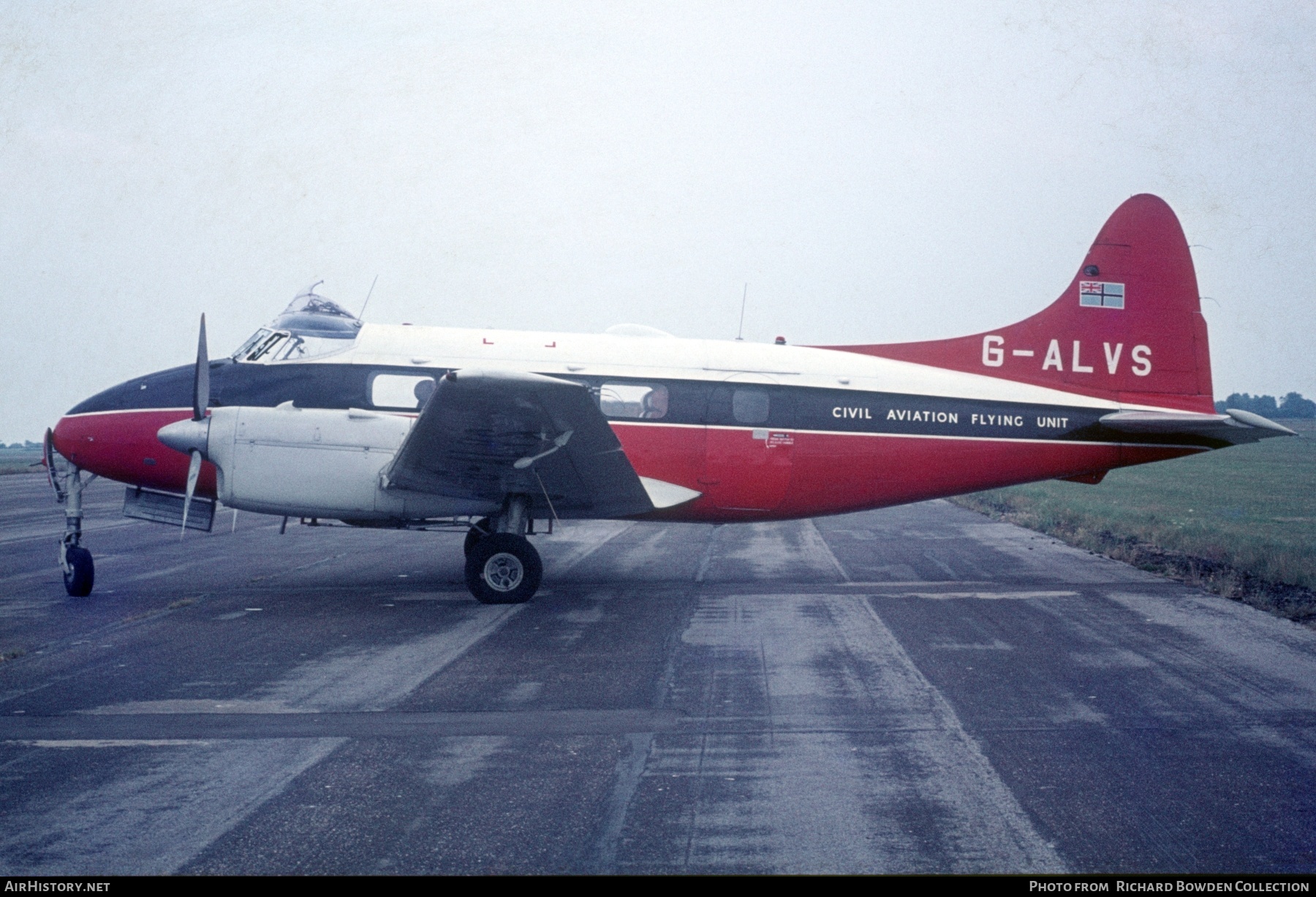 Aircraft Photo of G-ALVS | De Havilland D.H. 104 Dove 6 | Civil Aviation Flying Unit | AirHistory.net #845193