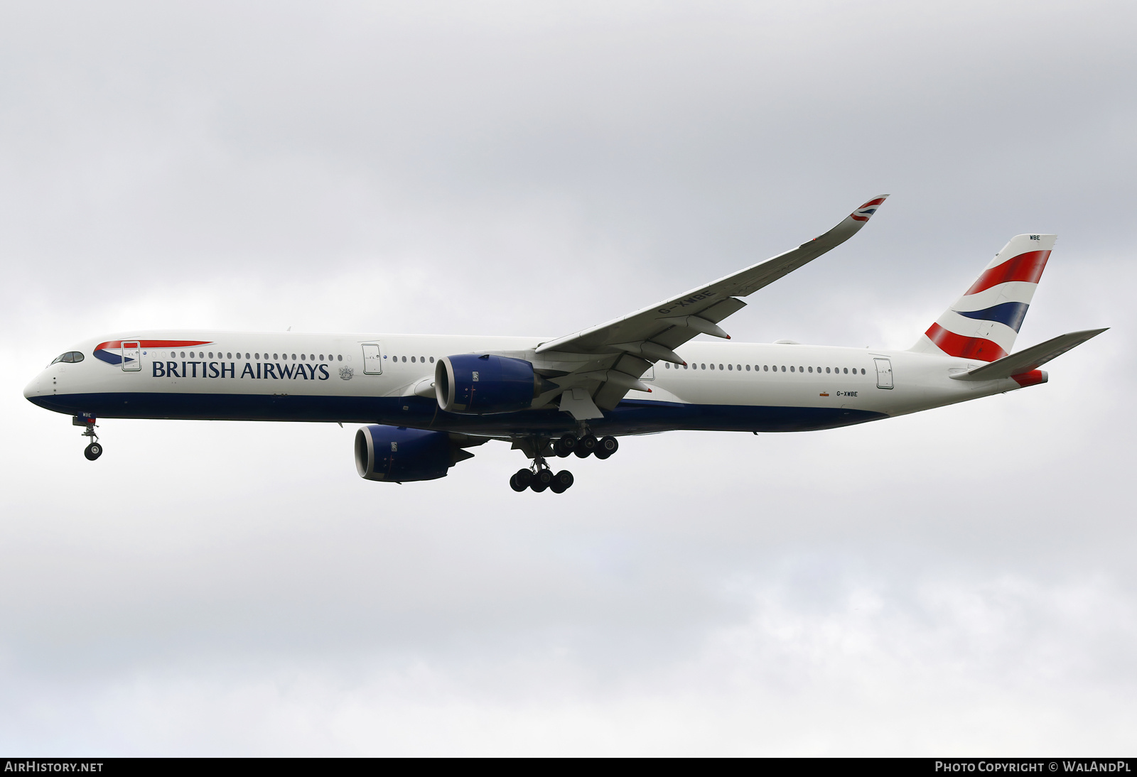 Aircraft Photo of G-XWBE | Airbus A350-1041 | British Airways | AirHistory.net #845309