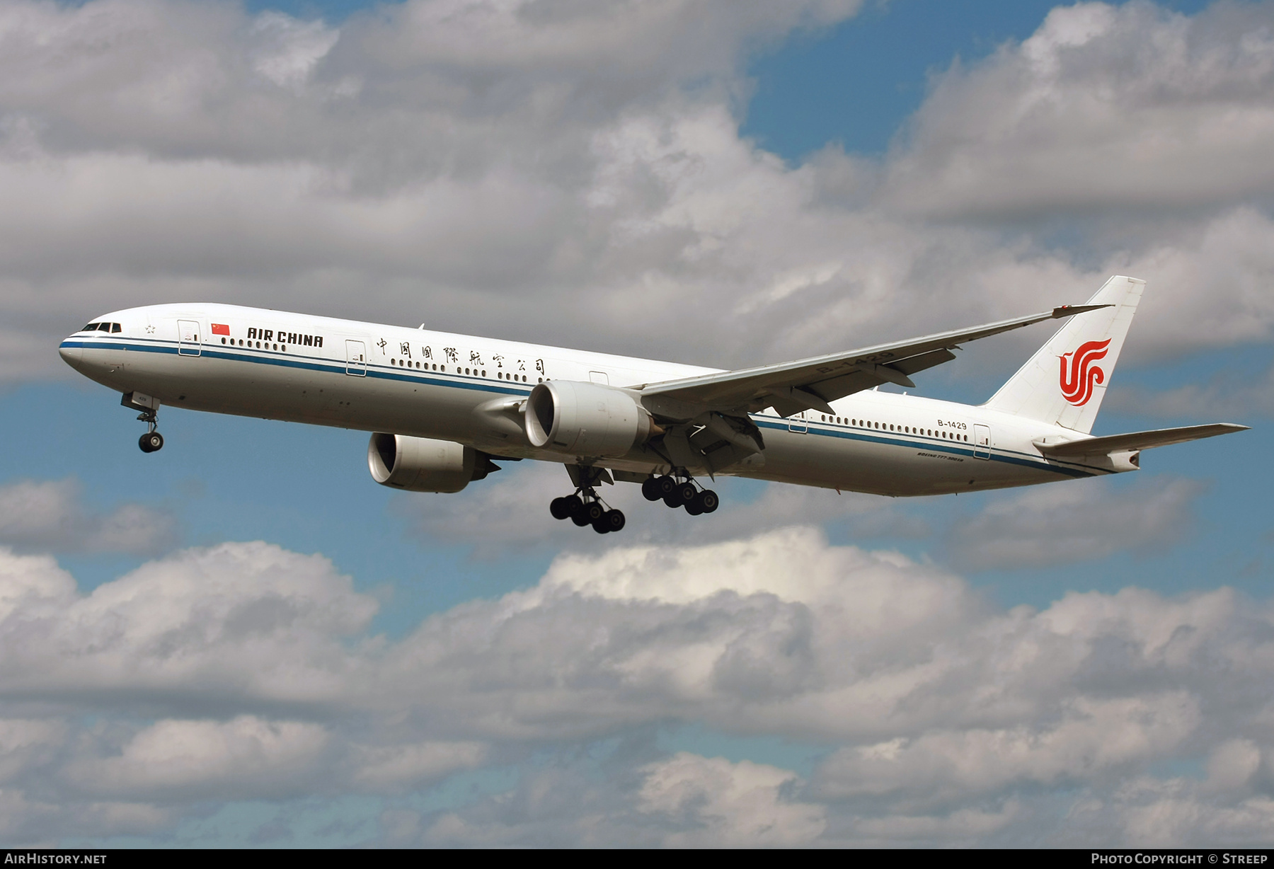 Aircraft Photo of B-1429 | Boeing 777-300/ER | Air China | AirHistory.net #845322