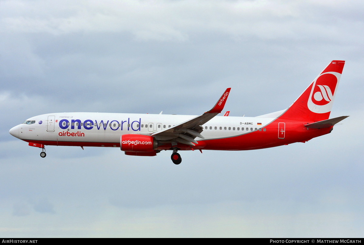 Aircraft Photo of D-ABMC | Boeing 737-86J | Air Berlin | AirHistory.net #845334