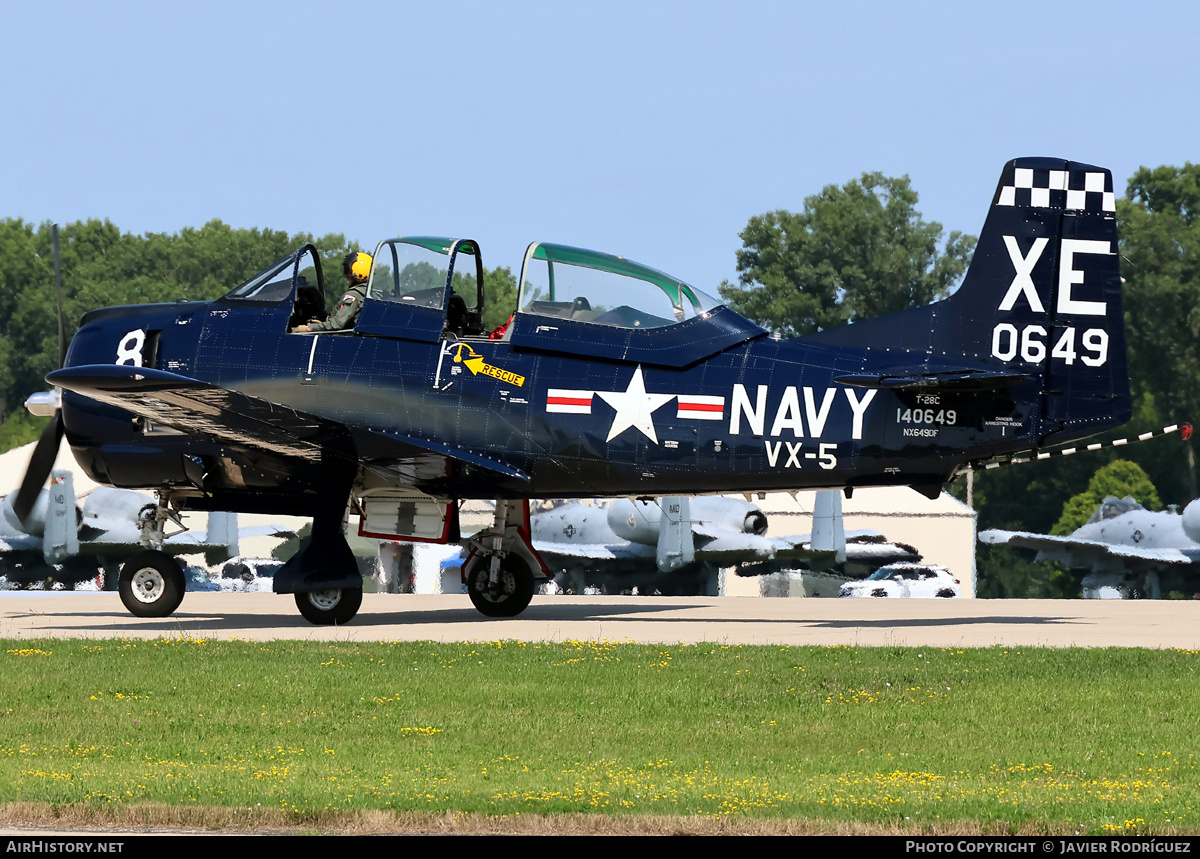 Aircraft Photo of N649DF / NX649DF / 140649 | North American T-28C Trojan | USA - Navy | AirHistory.net #845338