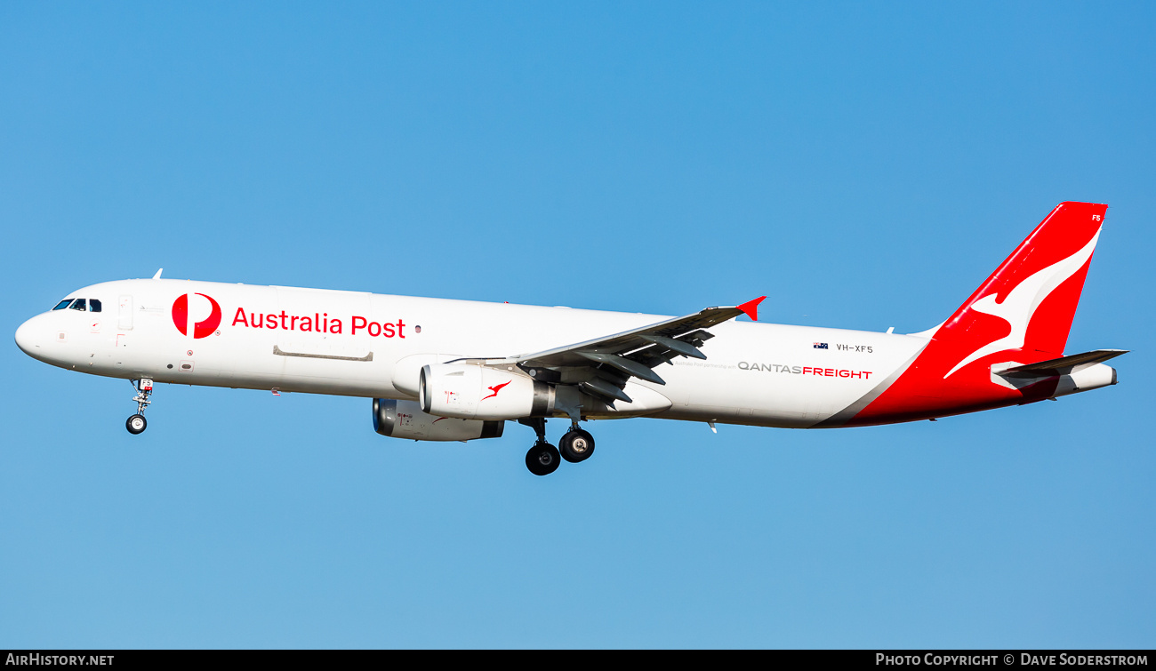 Aircraft Photo of VH-XF5 | Airbus A321-231/P2F | Australia Post | AirHistory.net #845452