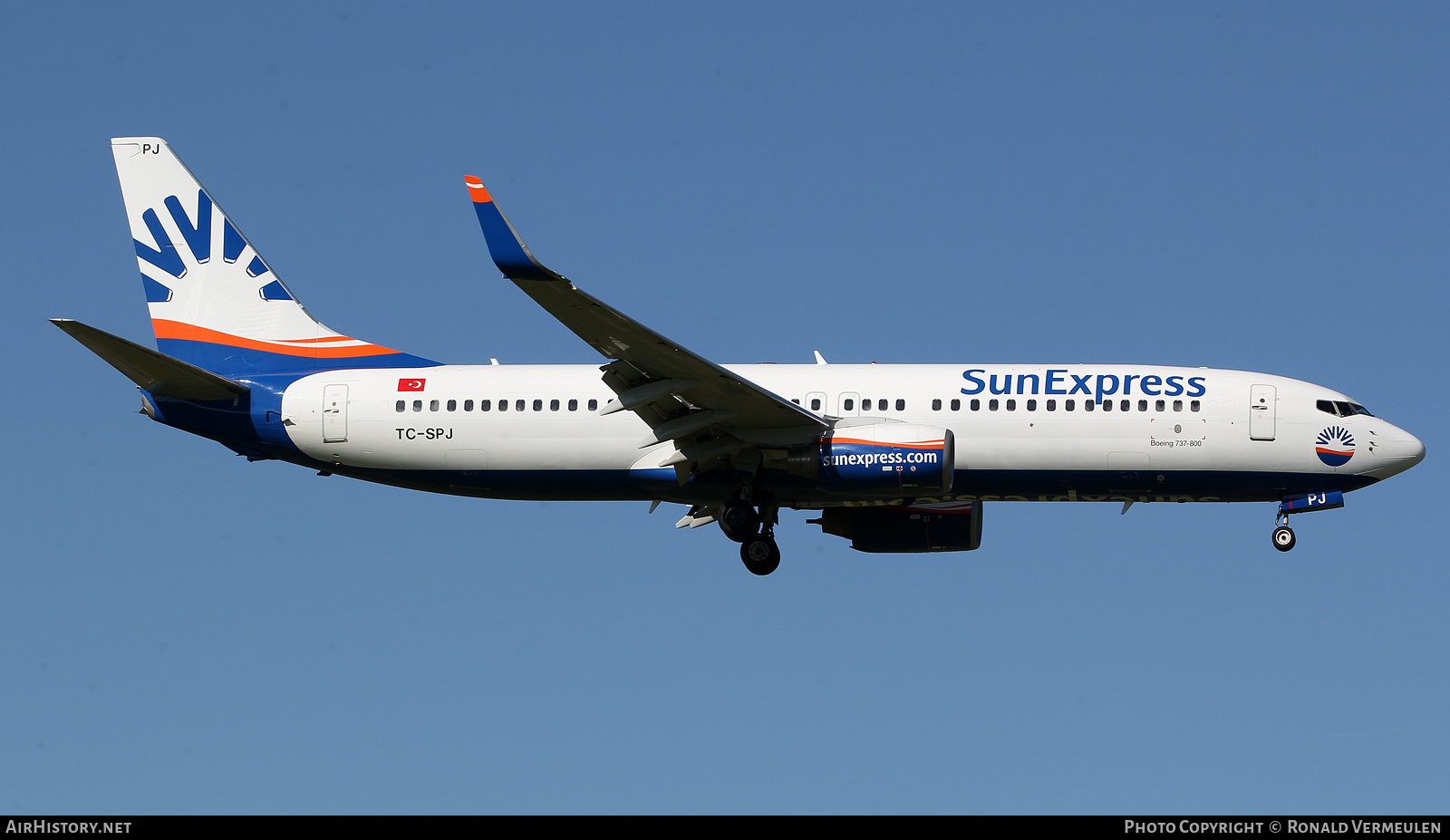 Aircraft Photo of TC-SPJ | Boeing 737-82R | SunExpress | AirHistory.net #845474