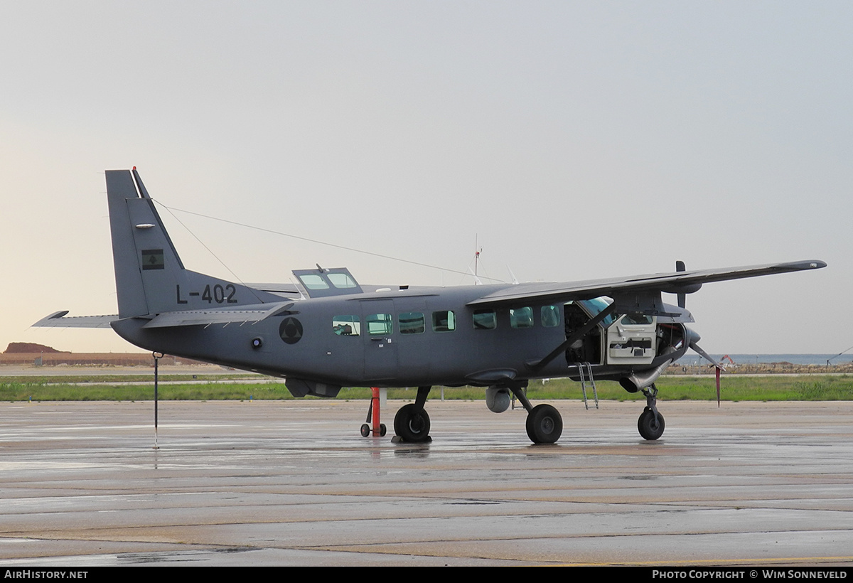 Aircraft Photo of L-402 | Cessna AC-208B Combat Caravan | Lebanon - Air Force | AirHistory.net #845481