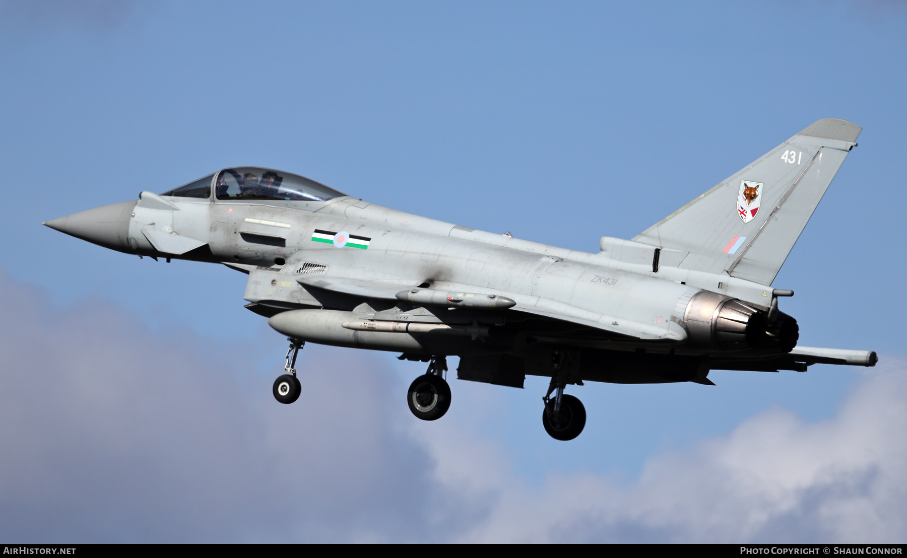 Aircraft Photo of ZK431 | Eurofighter EF-2000 Typhoon FGR4 | UK - Air Force | AirHistory.net #845489
