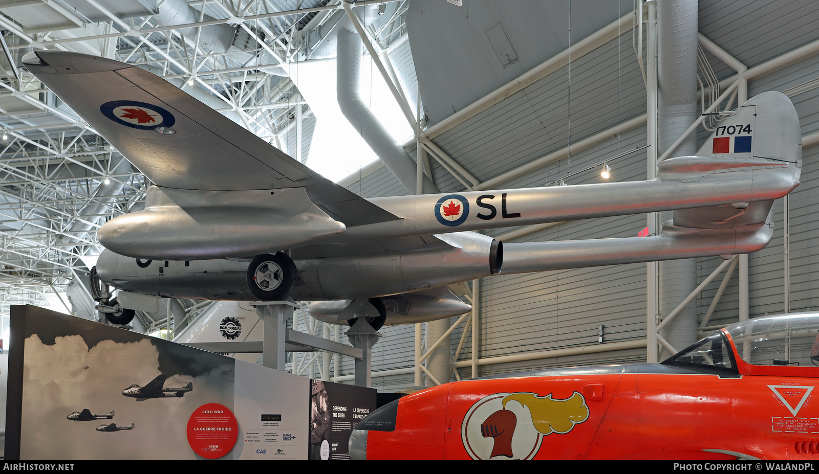 Aircraft Photo of 17074 | De Havilland D.H. 100 Vampire F3 | Canada - Air Force | AirHistory.net #845506
