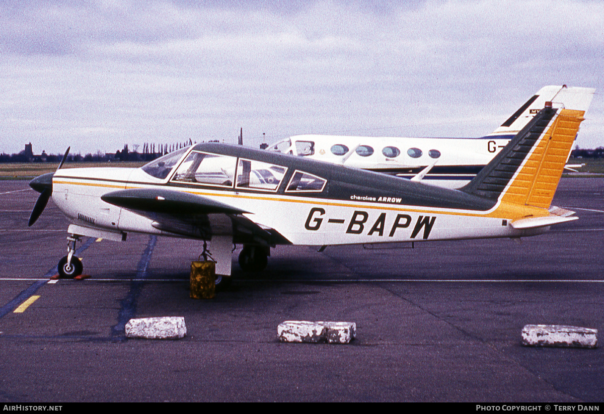 Aircraft Photo of G-BAPW | Piper PA-28R-180 Cherokee Arrow | AirHistory.net #845594