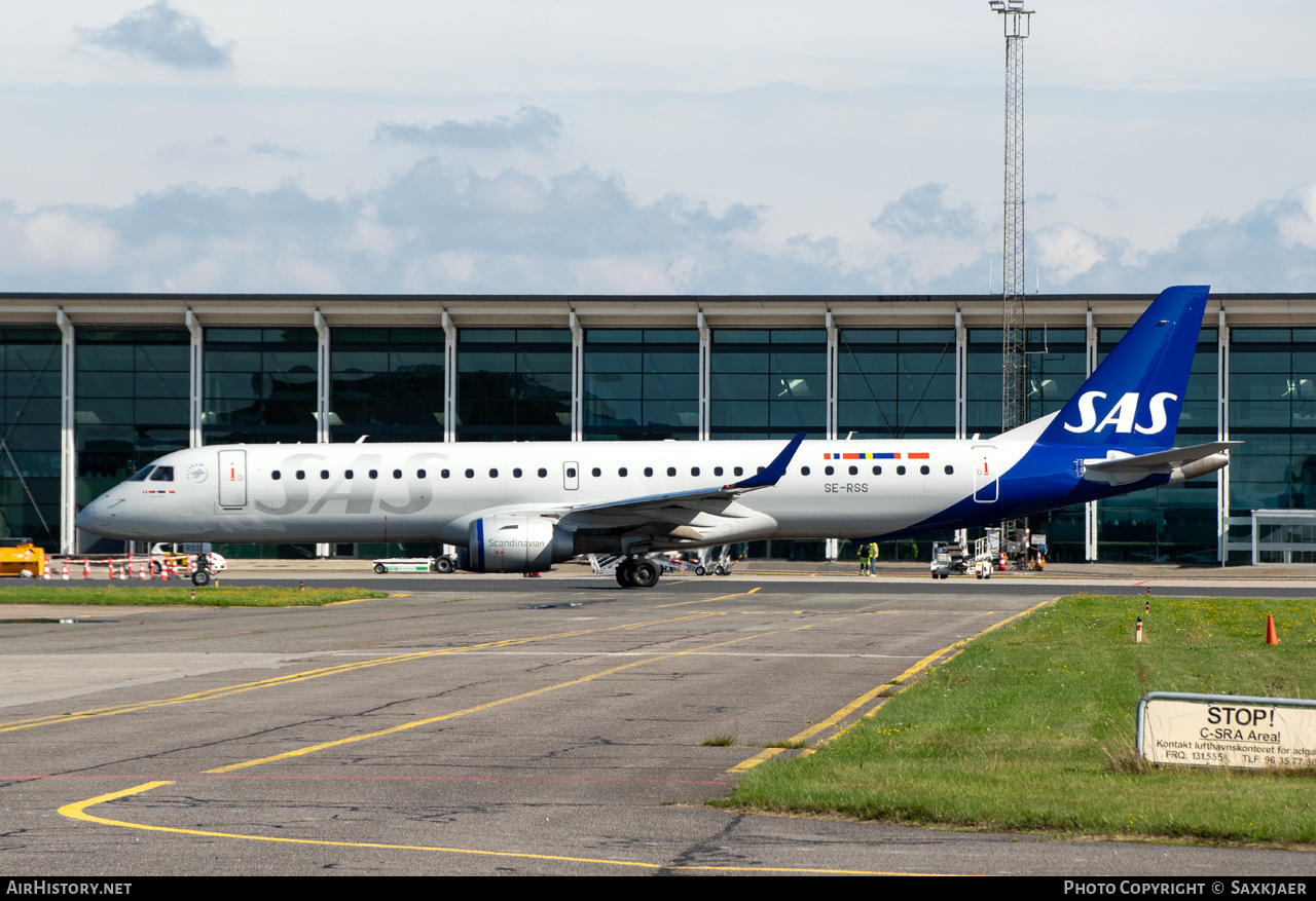 Aircraft Photo of SE-RSS | Embraer 195LR (ERJ-190-200LR) | Scandinavian Airlines - SAS | AirHistory.net #845632