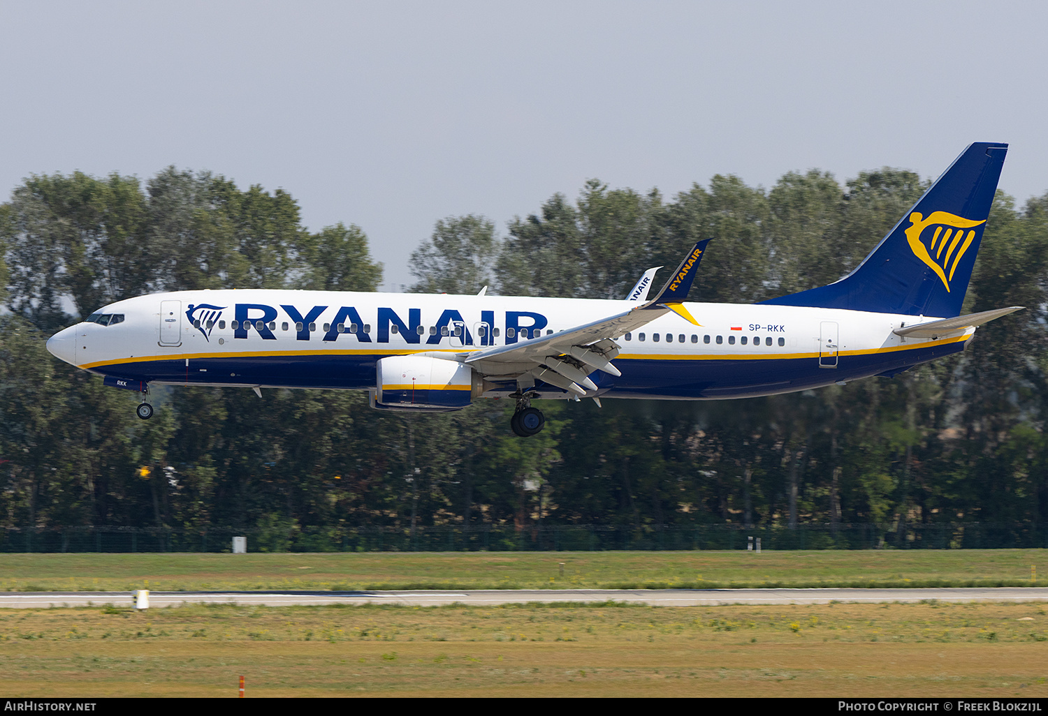 Aircraft Photo of SP-RKK | Boeing 737-8AS | Ryanair | AirHistory.net #845637